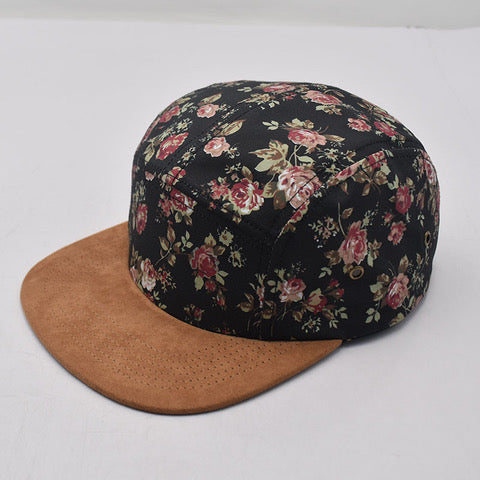 5 Panel Floral Hat