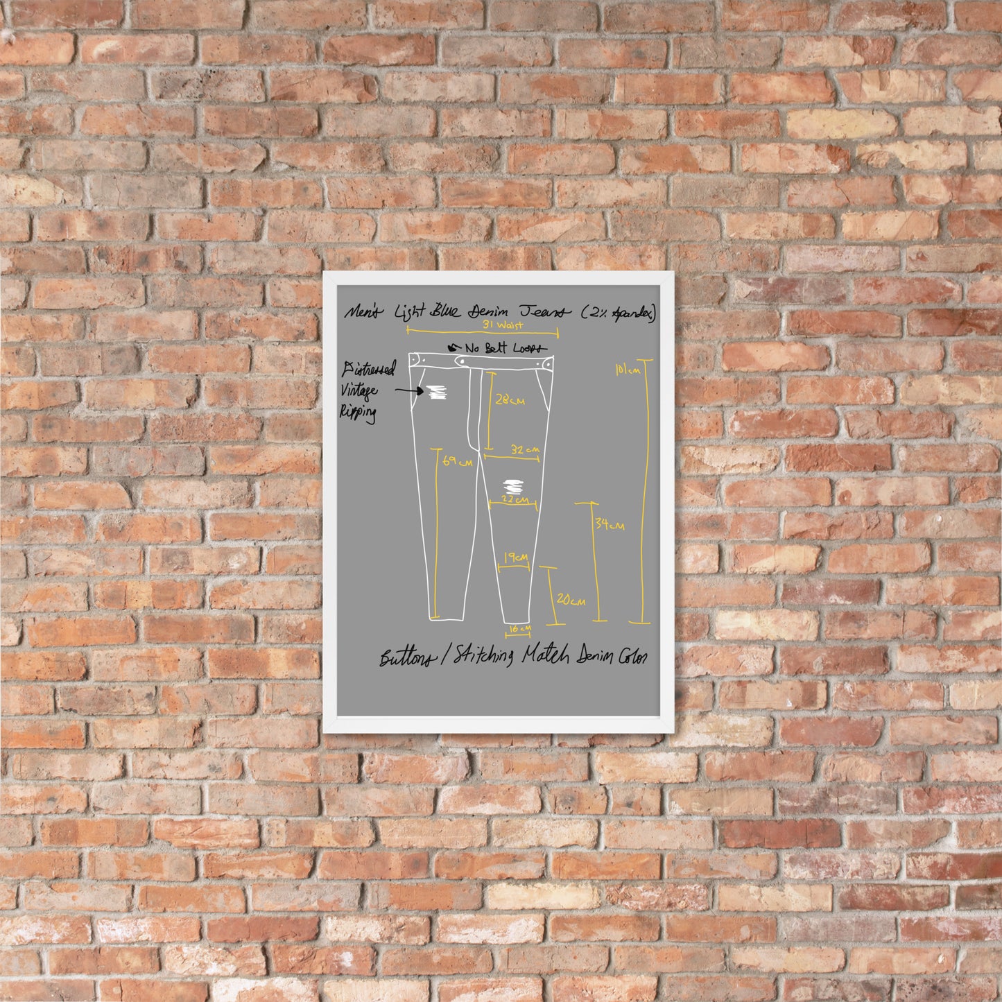 Trouser Framed Poster