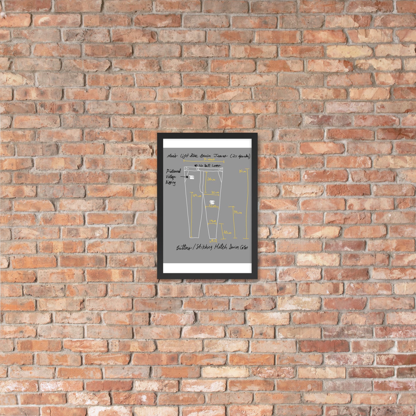 Trouser Framed Poster